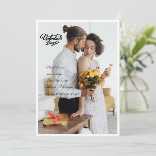 Zoetste knuffel Valentijn Kaart (Staand voorkant)