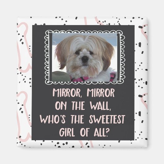 Zoetste Meisje van Alle Custom Photo Magnet (Voorkant)