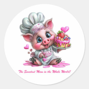 Zoetste Moeder Varkens Chef Sticker