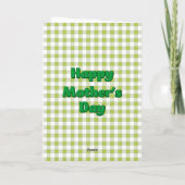 Zoetste peer voor Moederdag Kaart (Achterkant)