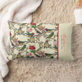 Zoetste Roos  Vogels en Rozen Patroon Kussen (Deken)