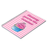 Zoetste Roze Cupcake Notitieboek (Linkerzijde)