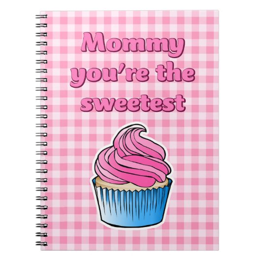 Zoetste Roze Cupcake Notitieboek (Voorkant)