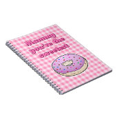 Zoetste Roze Donut Notitieboek (Rechterzijde)