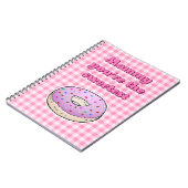 Zoetste Roze Donut Notitieboek (Linkerzijde)