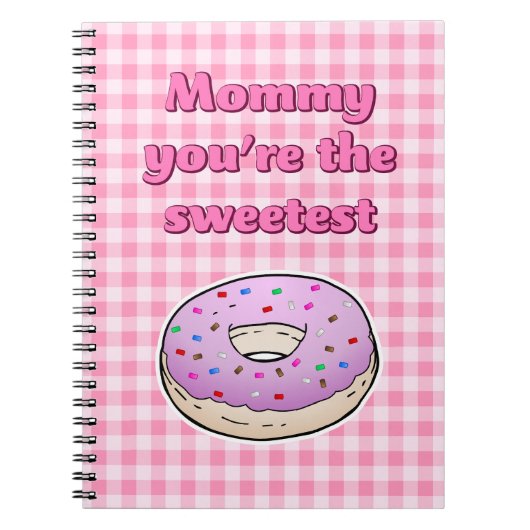 Zoetste Roze Donut Notitieboek (Voorkant)