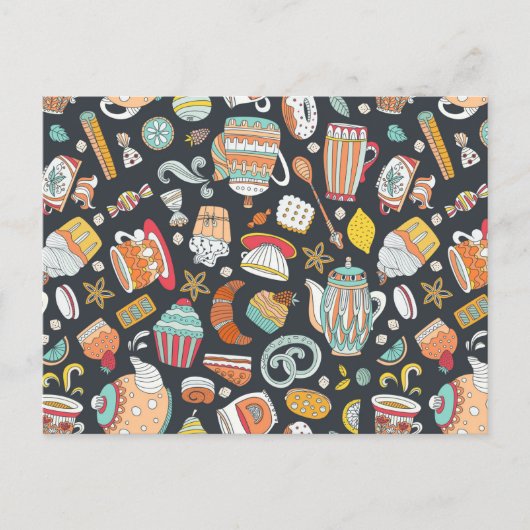 Zoetstoffen en behandelde woestijnen briefkaart (Voorkant)