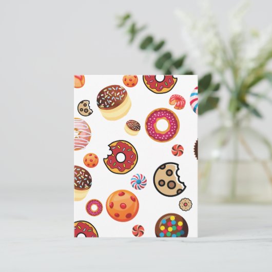 Zoetwaren 1 briefkaart (Staand voorkant)