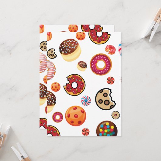 Zoetwaren 1 kaart (Voorkant / Achterkant in situ)