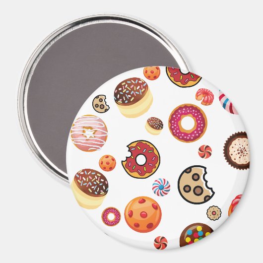 Zoetwaren 1 magneet (Voorkant / Achterkant)