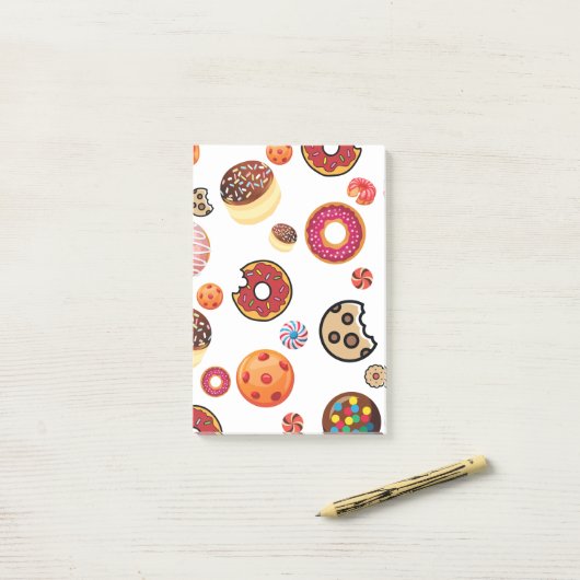 Zoetwaren 1 post-it® notes (Op bureau)