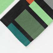 Zoetwater beek forel groen Sinaasappel zwart strep Fleece Deken (Hoek)