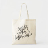 Zoetwater is beter weer tote bag (Voorkant)