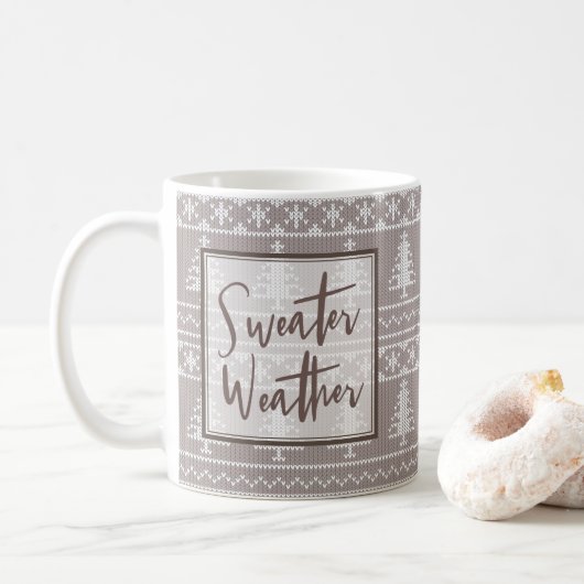 Zoetwater | Kerst van de bruine noordse nit Koffiemok (Met donut)