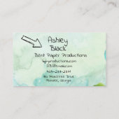 Zoetwater kleur Hedendaags 2 Visitekaartje (Achterkant)