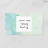 Zoetwater kleur Hedendaags 2 Visitekaartje (Voorkant)