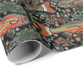 Zoetwater Vis Stijlvol Design forel Gevist Klein Cadeaupapier (Rol Hoek)