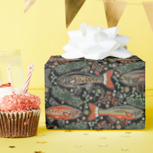 Zoetwater Vis Stijlvol Design Forel Klein Gevist Cadeaupapier