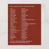 zoetwaterkreeft, visser/vrouw, vismarkt flyer (Achterkant)