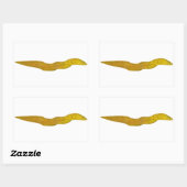 zoetwatermurene rechthoekige sticker (Vel)