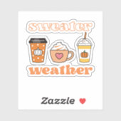 Zoetwaterpompoenpompoenen, latte sticker (Vel)