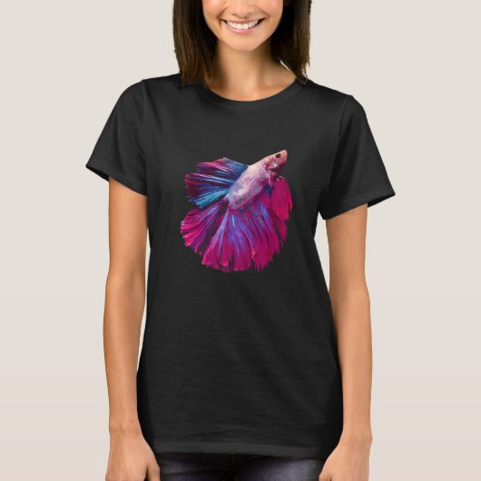 Zoetwatervie Siamese kempvis Betta Vis Graphi T-shirt (Voorkant)