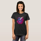 Zoetwatervie Siamese kempvis Betta Vis Graphi T-shirt (Voorkant volledig)