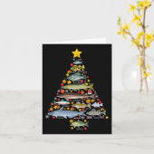 Zoetwatervis kerstboom Vist Xma Kaart (Gele Bloem)