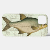 Zoetwatervis op kaart Case-Mate iPhone case (Achterkant (horizontaal))
