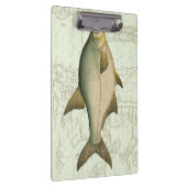 Zoetwatervis op kaart klembord (Rechts)