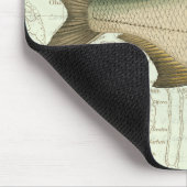 Zoetwatervis op kaart muismat (Hoek)