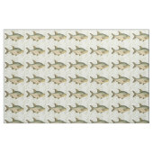 Zoetwatervis op kaart stof (Fat Quarter)