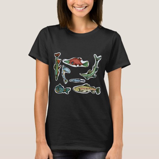Zoetwatervis Pakket T-shirt (Voorkant)