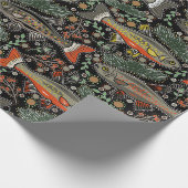 Zoetwatervis, stijlvol ontwerp, forel, Gevist Cadeaupapier (Hoek)