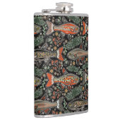 Zoetwatervis, stijlvol ontwerp, forel, Gevist Heupfles (Rechts)