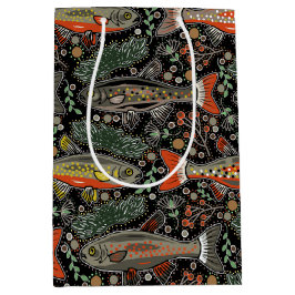 Zoetwatervis, stijlvol ontwerp, forel, Gevist Medium Cadeauzakje