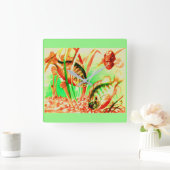 zoetwaterzonnevis vierkante klok (Huis)