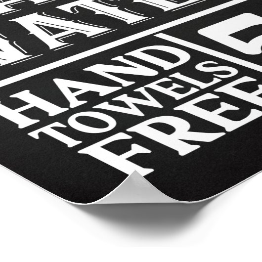  zoetzeep- en waterbadkamer poster (Hoek)