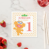Zoey Baby Birthday Paper Napkins Servet (Insitu)
