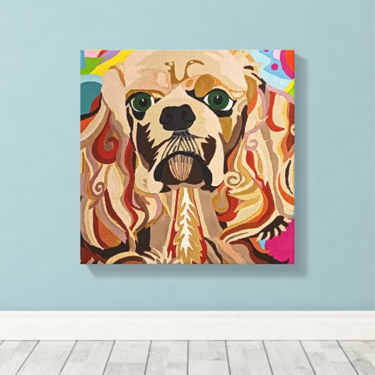 Zoey Beth Stretched Canvas (Insitu (Houten vloer))