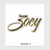 Zoey black gold Lettering Aufkleber Sticker (Vel)