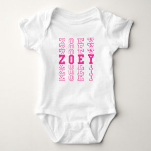 Zoey Custom Girl Name Romper