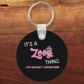 Zoey ding dat je niet zou begrijpen sleutelhanger (Voorkant)