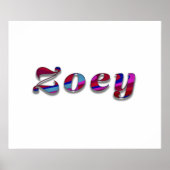 Zoey-Funky Wave Design Poster (Voorkant)