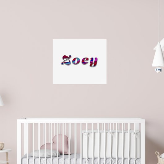 Zoey-Funky Wave Design Poster (Kinderkamer 2)