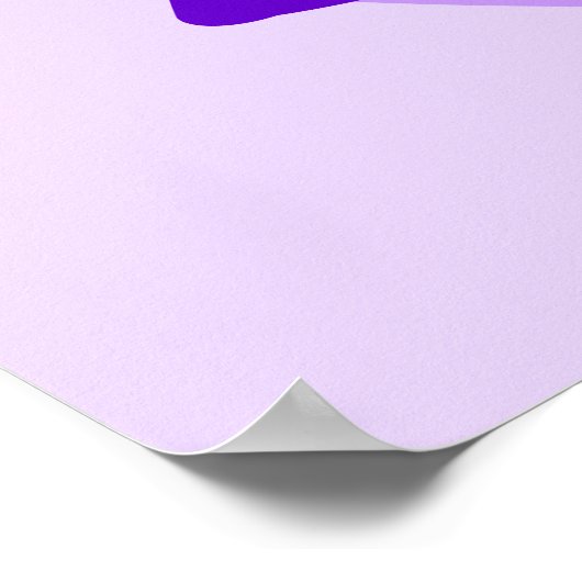 Zoey in Paars Poster (Hoek)