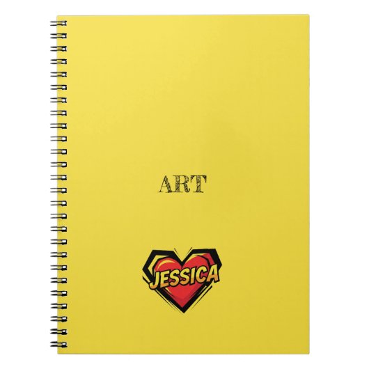 Zoey Jessica Yellow Notitieboek (Voorkant)