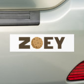 Zoey koekie bumper sticker (Op auto)