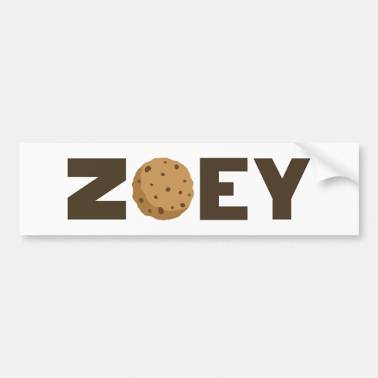 Zoey koekie bumper sticker (Voorkant)