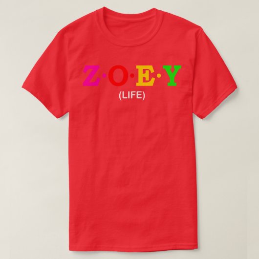 Zoey Life T-shirt (Design voorkant)